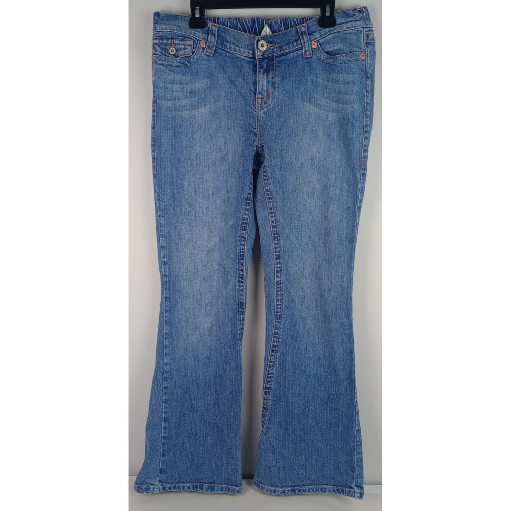 American Star Women's M Stretch Denim Boot Cut Elastic Back Jeans